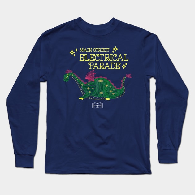 Elliot Main Street Electrical Parade Long Sleeve T-Shirt by fastpassfacts